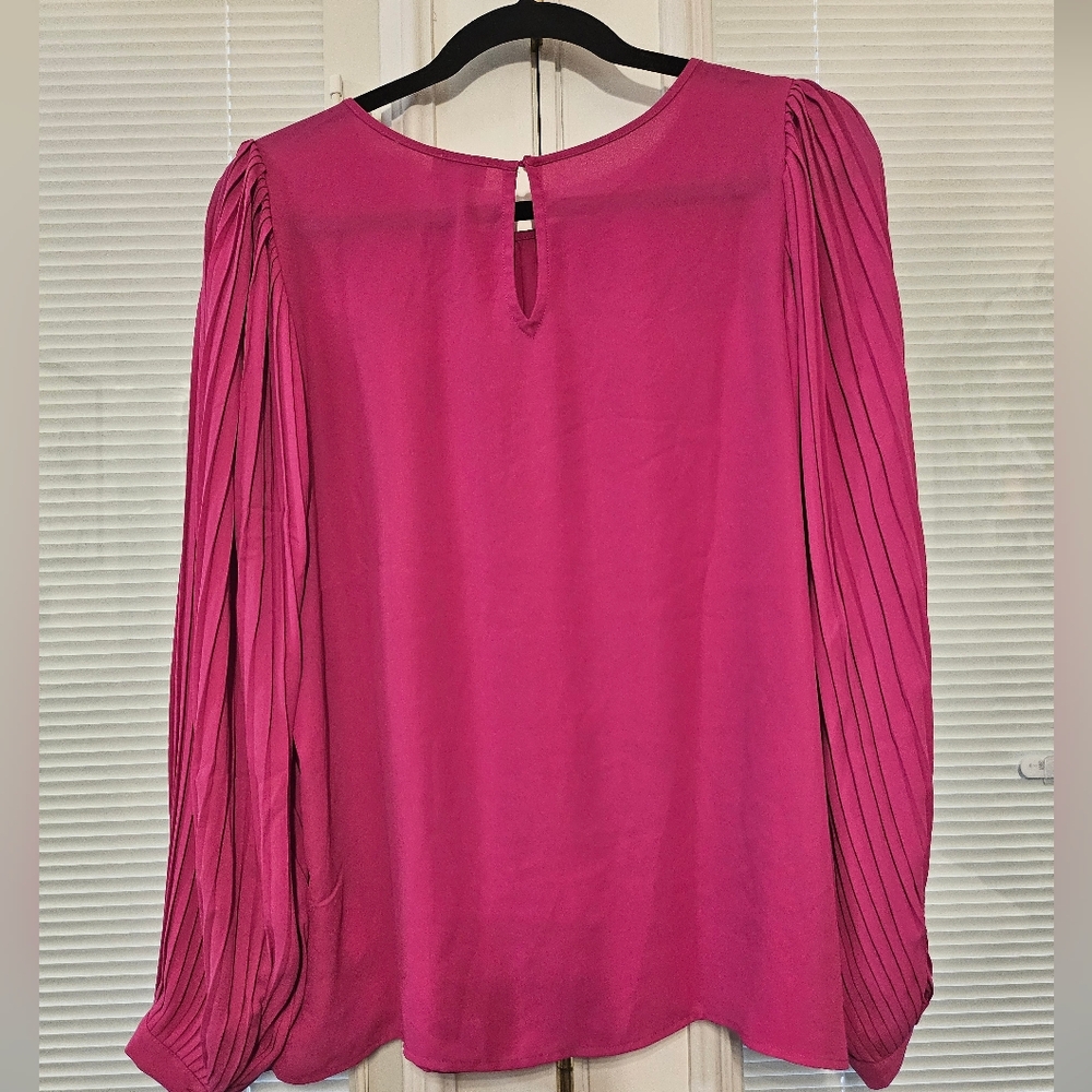 J.Crew Pink / Purple Long Sleeve Top - MEDIUM - Picture 2 of 9